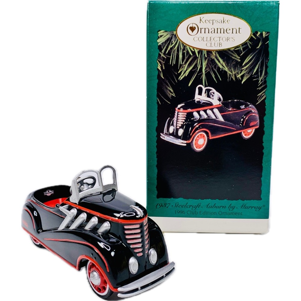 Hallmark Keepsake 1937 STEELCRAFT AUBURN By Murrat Ornament 1996 Club‎ Exclusive